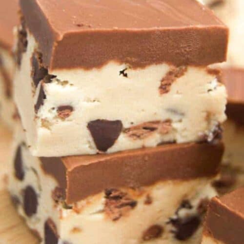 Chocolate Chip Cookie Dough Fudge