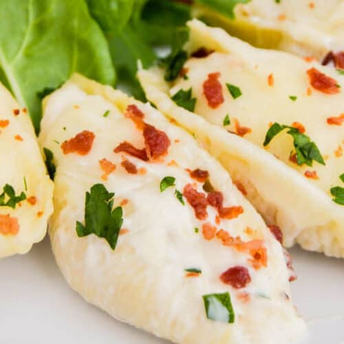 Chicken Alfredo Stuffed Shells