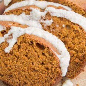 Pumpkin Bread with Maple Icing