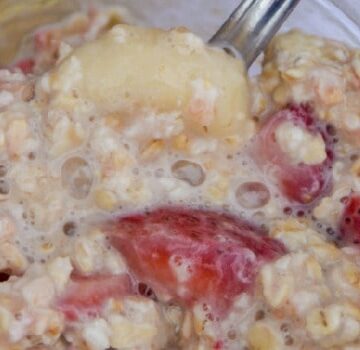 Strawberry Banana Overnight Oats