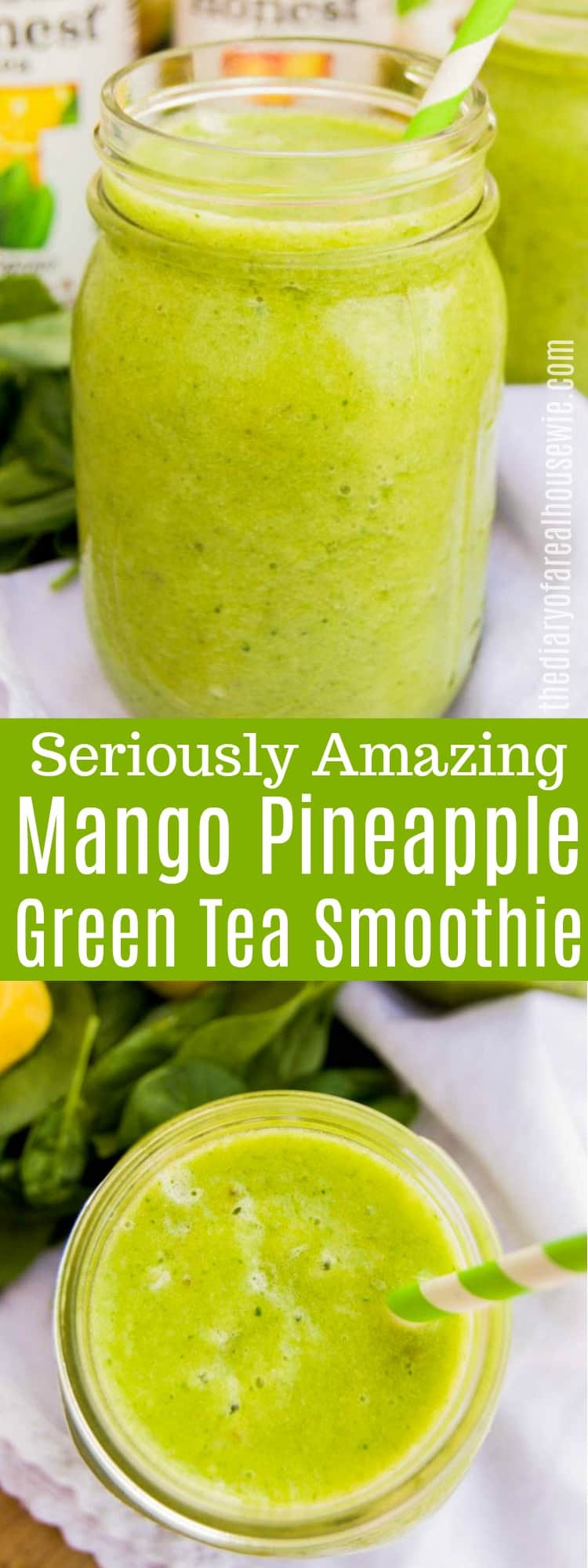 Mango Pineapple Green Tea Smoothie