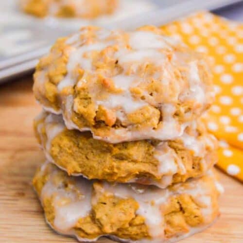 Oatmeal Pumpkin Cookie with a Maple Glaze