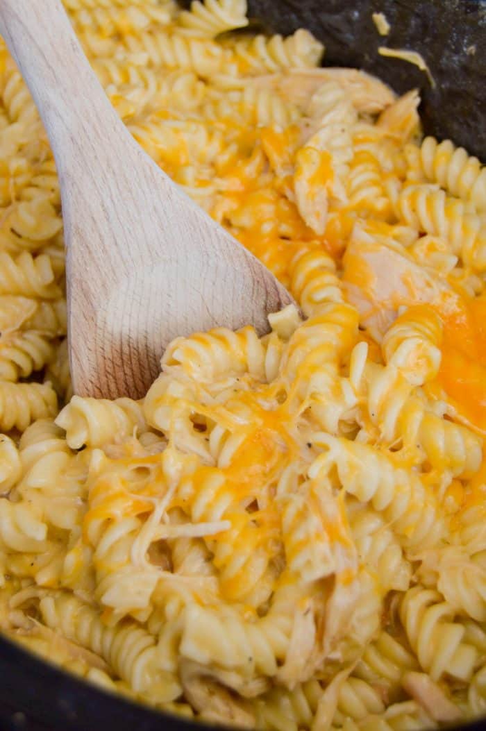 Slow Cooker Cheesy Chicken Rotini - The Diary of a Real Housewife