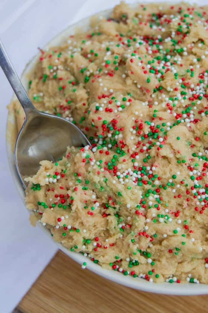 Edible Christmas Cookie Dough • The Diary of a Real Housewife