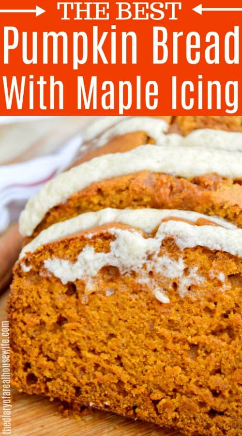 Pumpkin Bread with Maple Icing