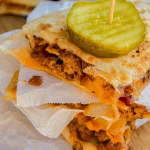 Bacon Cheeseburger Quesadilla