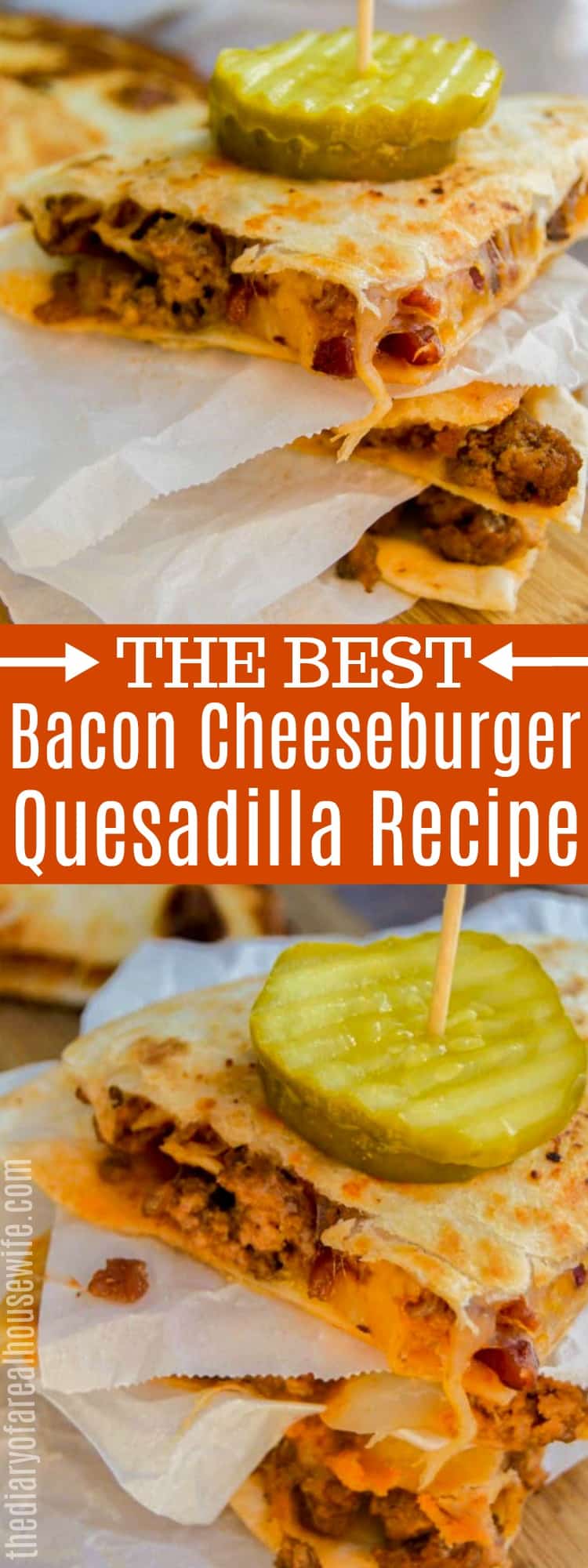 Bacon Cheeseburger Quesadilla