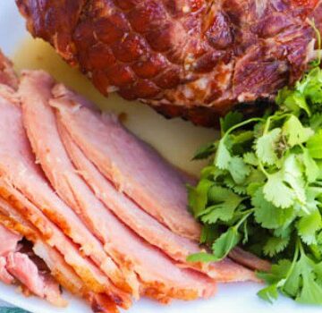 Slow Cooker Maple Glazed Ham