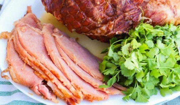 Slow Cooker Maple Glazed Ham