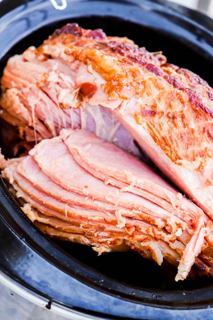 Slow Cooker Maple Glazed Ham