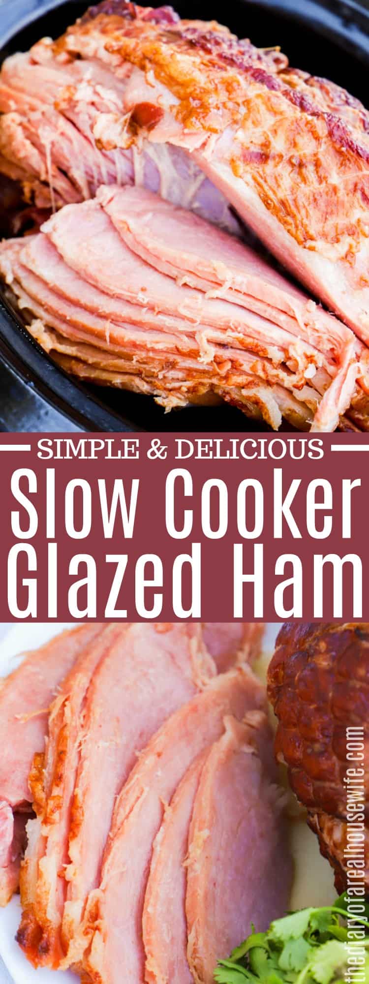 Slow Cooker Maple Glazed Ham