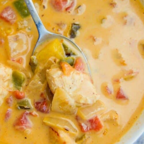 Cheesy Chicken Fajita Soup