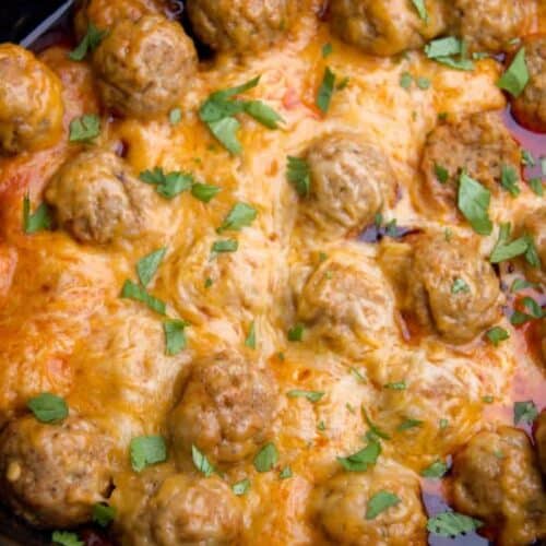 Slow Cooker Enchilada Meatballs