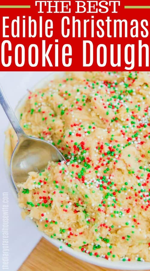 Edible Christmas Cookie Dough