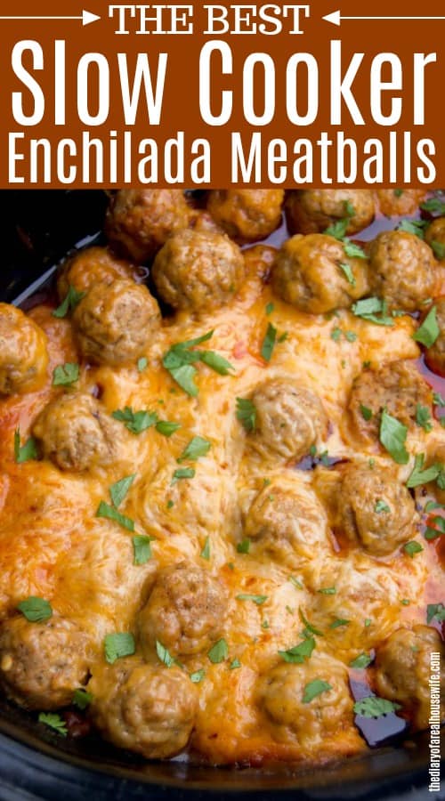 Slow Cooker Enchilada Meatballs