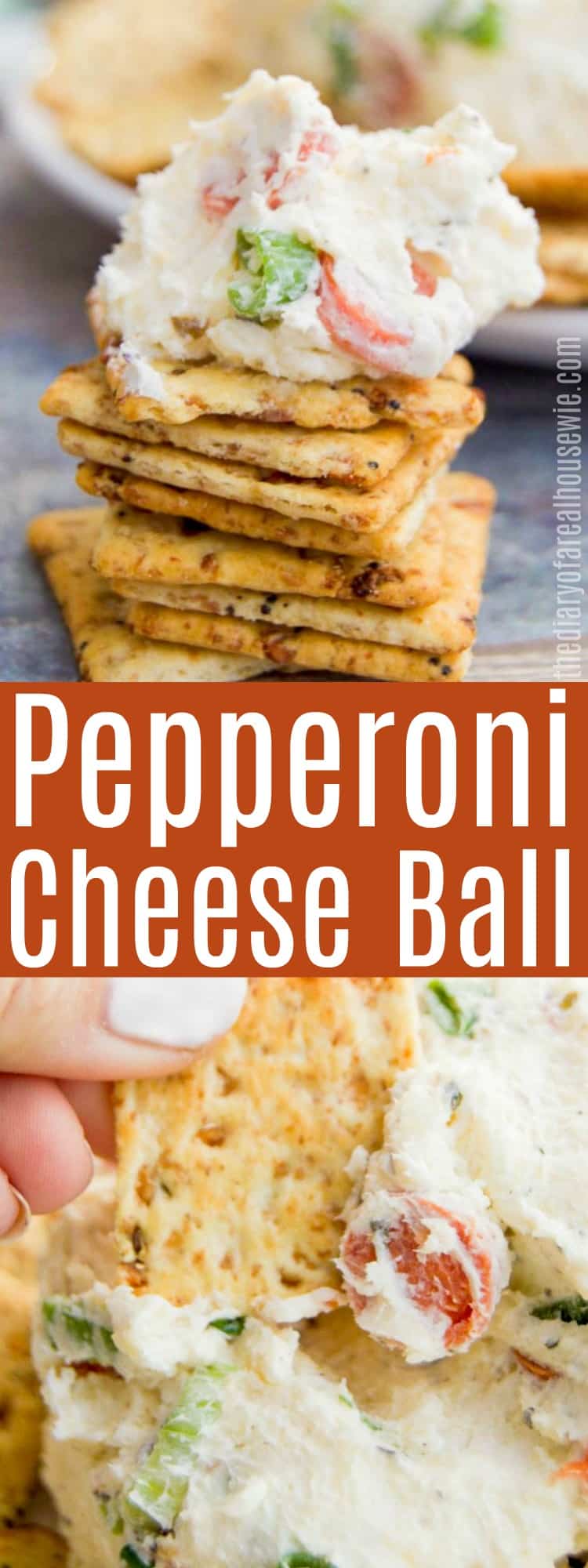 Pepperoni Cheese Ball • The Diary of a Real Housewife