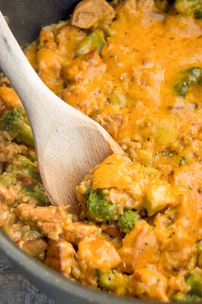 One Pot Cheesy Chicken and Rice • The Diary of a Real Housewife