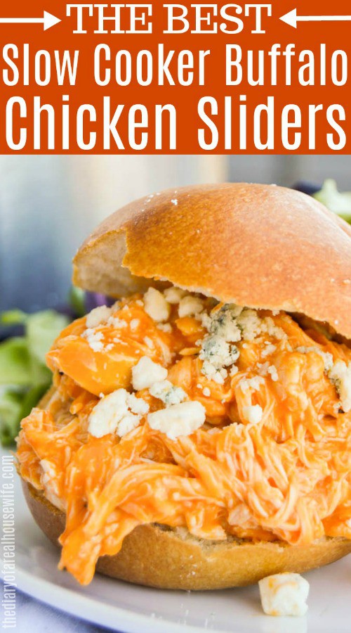 Slow Cooker Buffalo Chicken Sliders