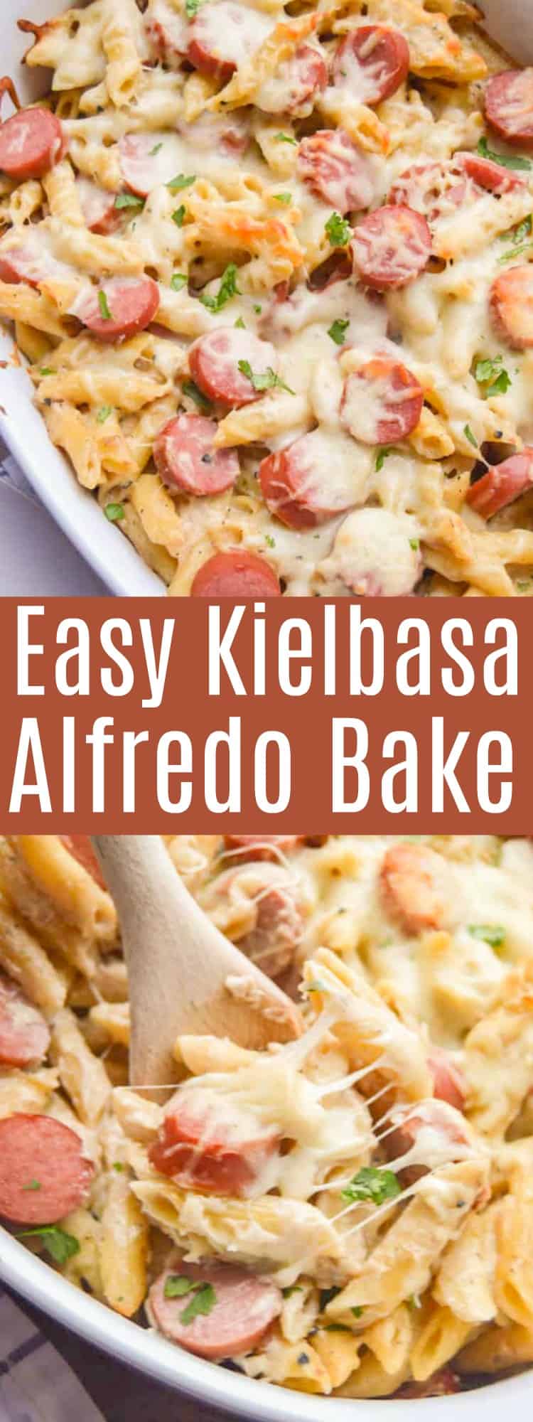 Kielbasa Alfredo Bake