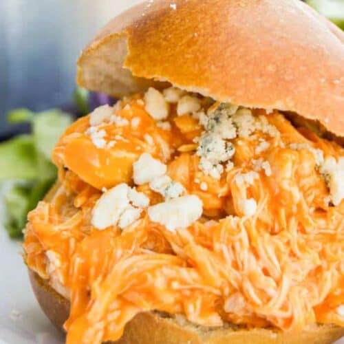 Slow Cooker Buffalo Chicken Sliders