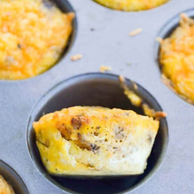 Muffin Tin Low Carb Breakfast Casserole • The Diary of a Real Housewife