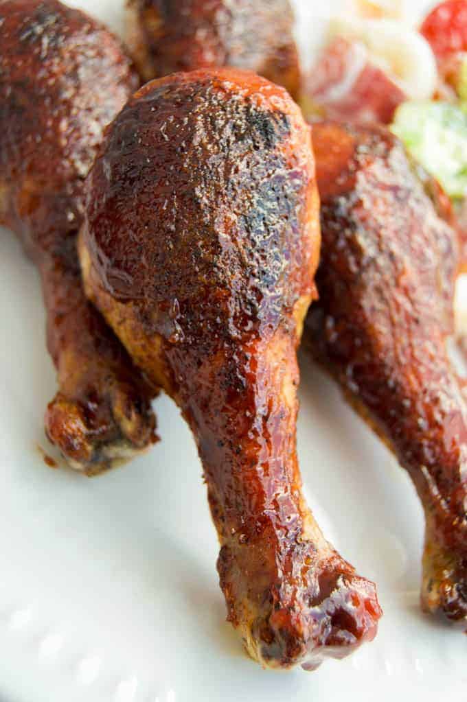 Baked BBQ Ranch Chicken Legs