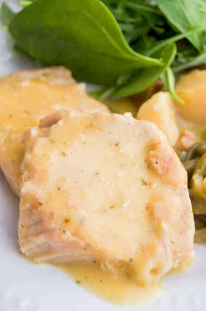 Slow Cooker Creamy Ranch Pork Chops and Potatoes