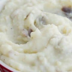 The best Garlic Red Mashed Potatoes