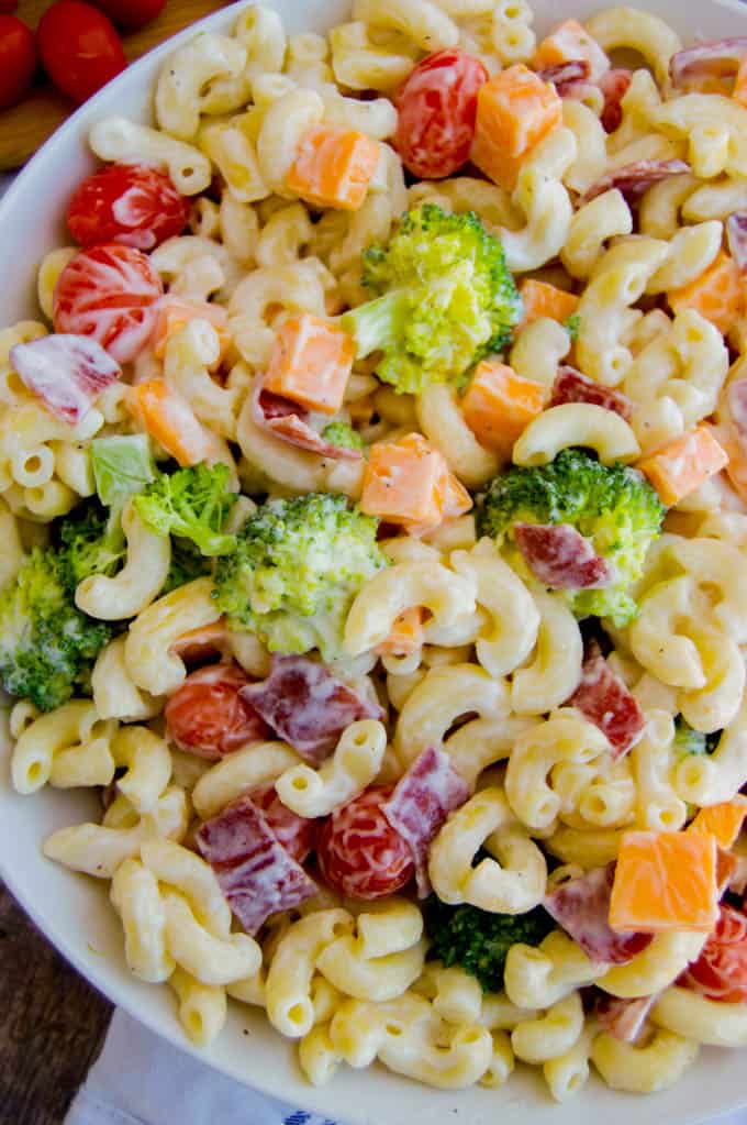 Bacon Ranch Pasta Salad - The Diary of a Real Housewife