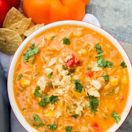 Creamy Chicken Fajita Soup