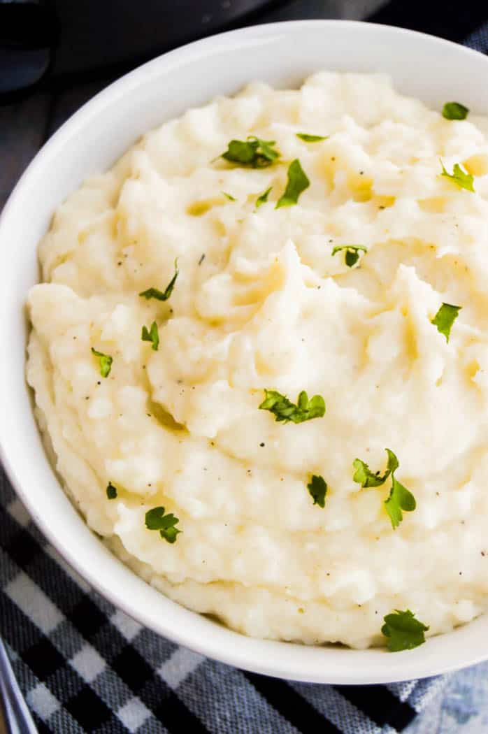 Slow Cooker Sour Cream and Ranch Mashed Potatoes