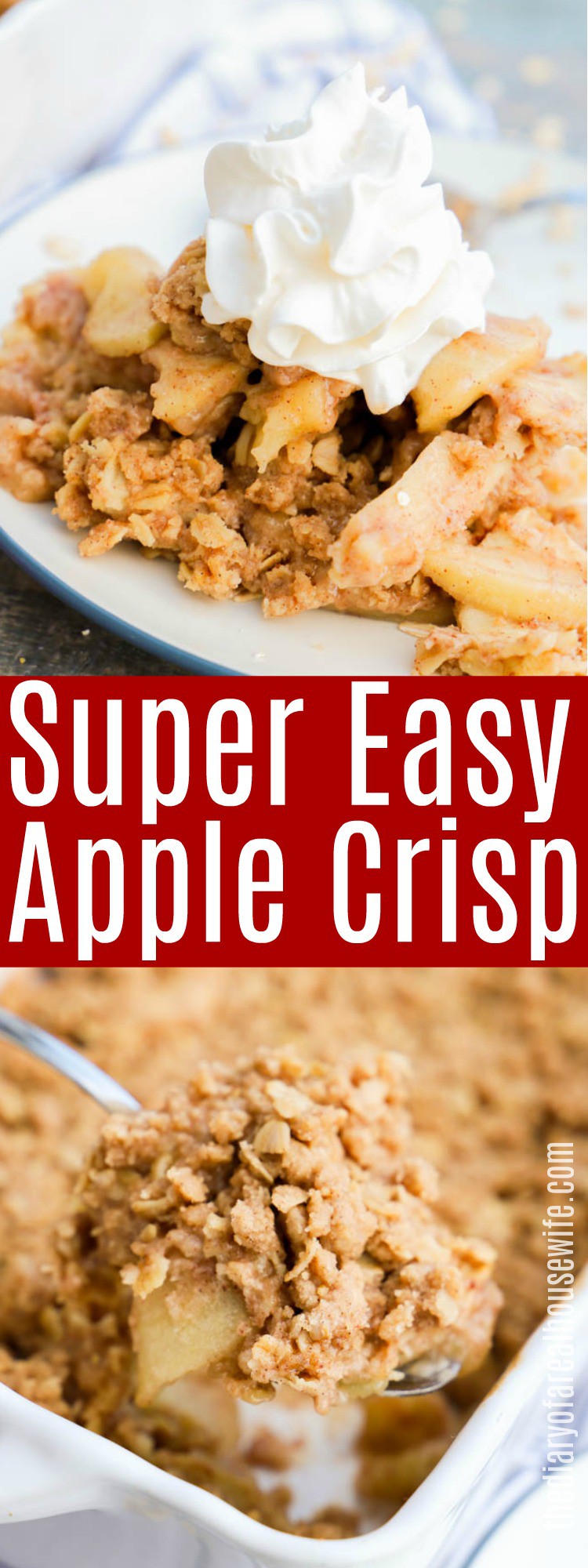 Easy Apple Crisp • The Diary of a Real Housewife