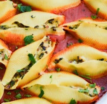 Sausage and Spinach Stuffed Shells