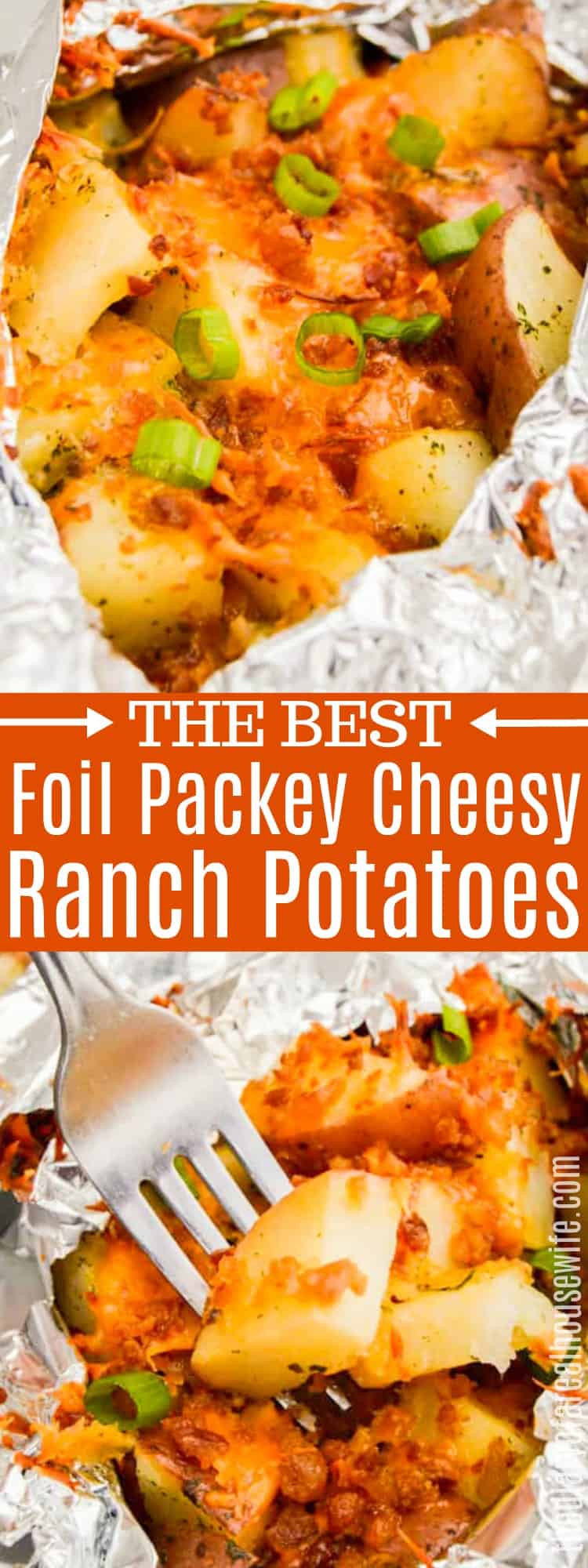 Foil Cheesy Ranch Potatoes