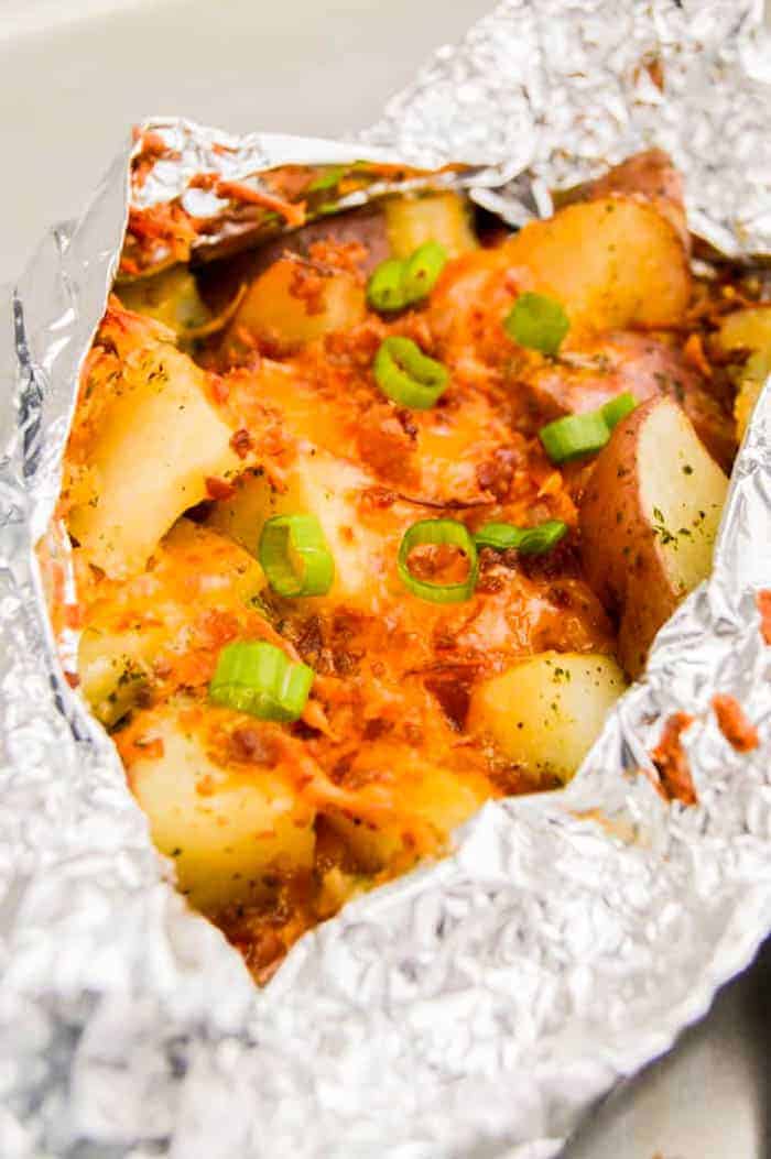 Foil Cheesy Ranch Potatoes