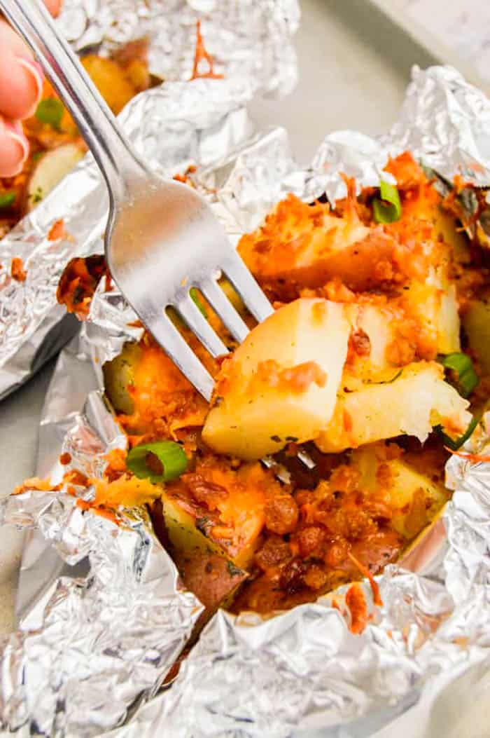 Foil Cheesy Ranch Potatoes