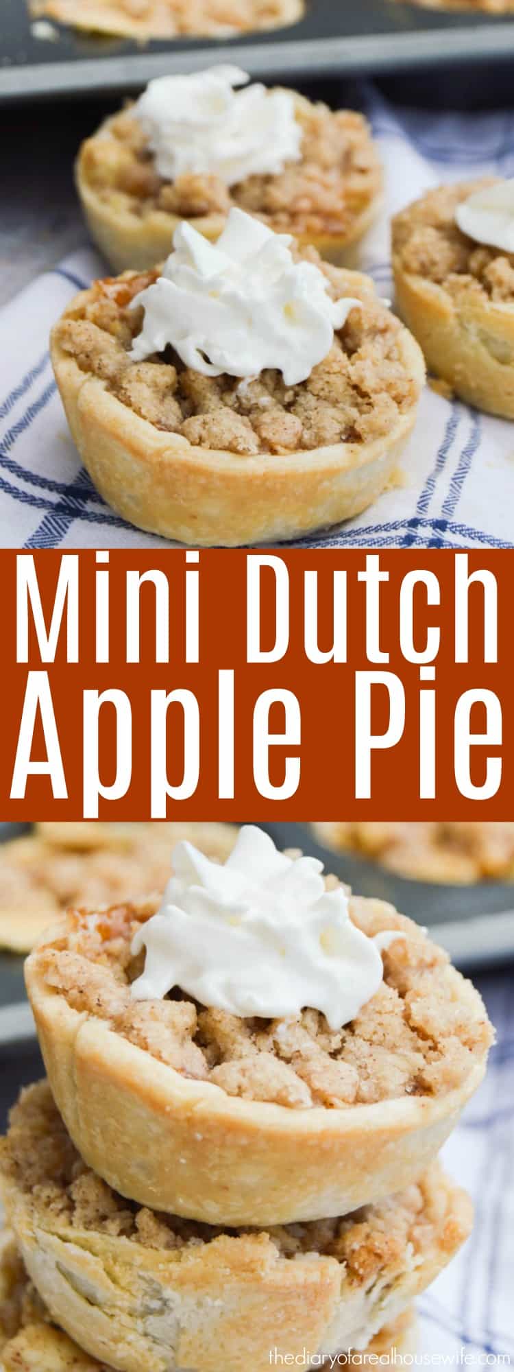 Mini Dutch Apple Pie • The Diary of a Real Housewife