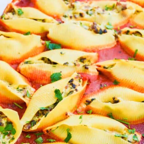 Sausage and Spinach Stuffed Shells