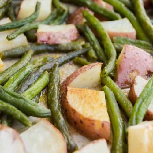 Roasted Green Beans and Potatoes