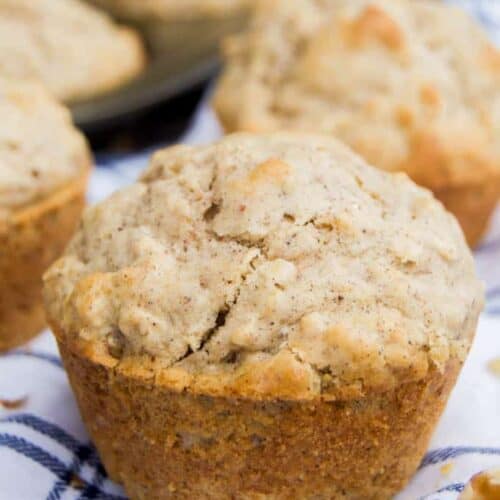 Walnut Oatmeal Spice Muffins