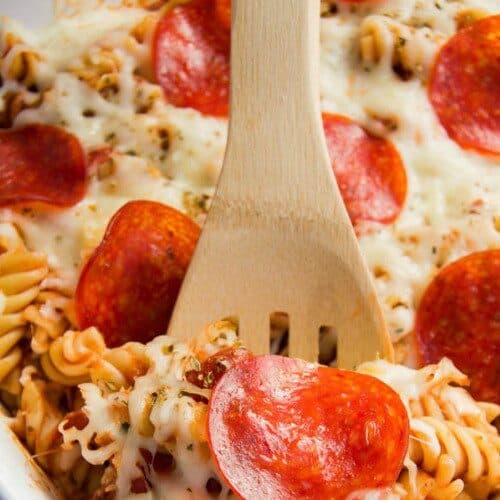 Pepperoni pizza casserole