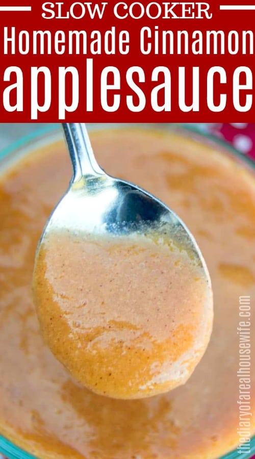 Compote de pommes à la cannelle à la mijoteuse