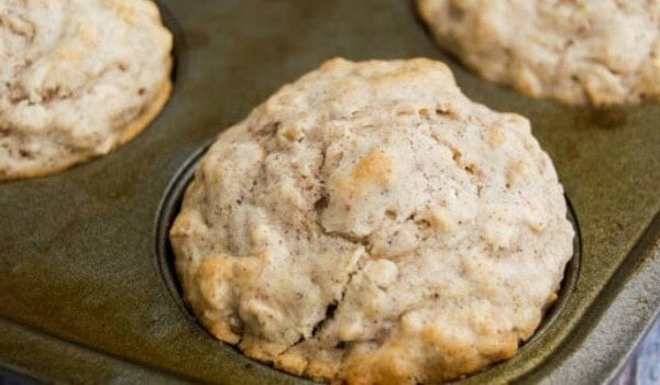 Walnut Oatmeal Spice Muffins
