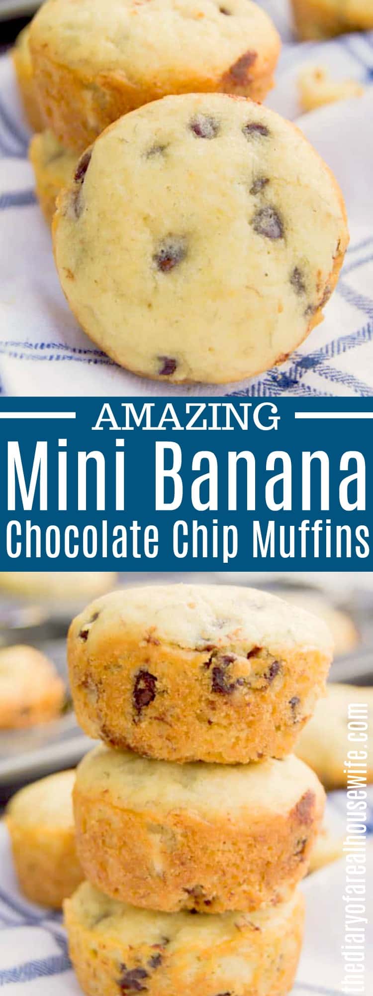 Mini Banana Chocolate Chip Muffins
