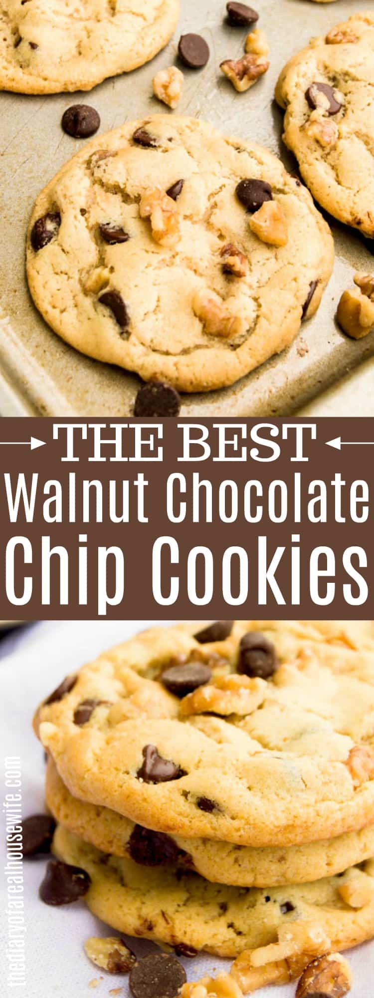 Walnut Chocolate Chip Cookies • The Diary of a Real Housewife