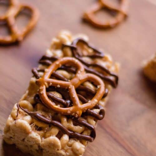 Cheerio Peanut Butter Pretzel Squares