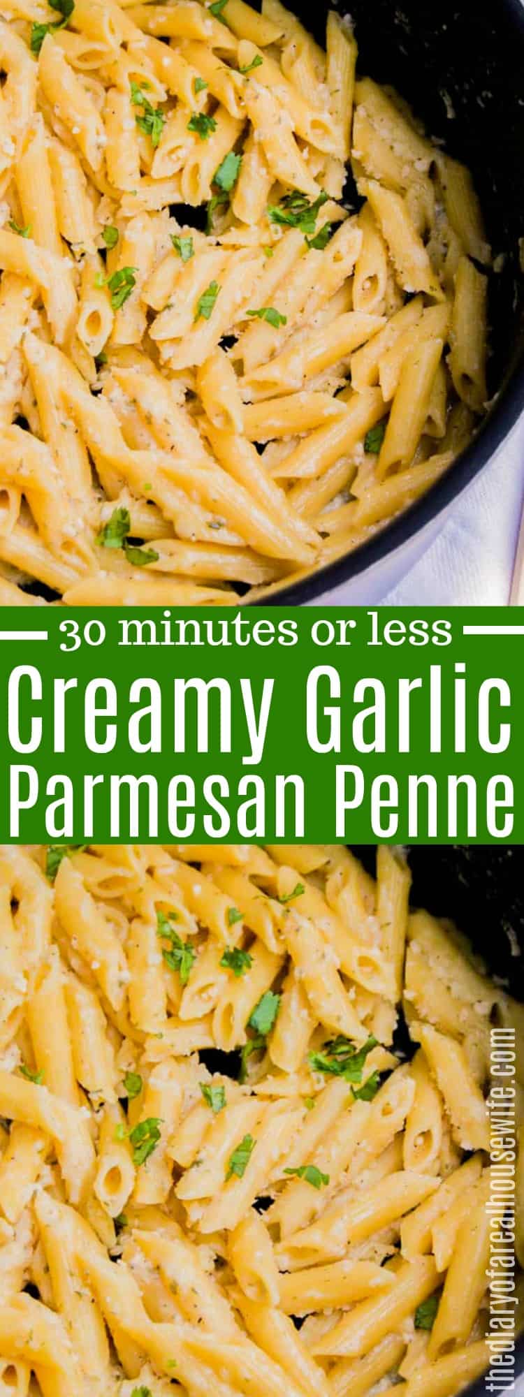 Creamy Garlic Parmesan Penne