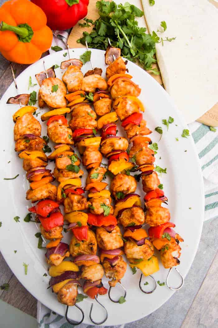 Chicken Fajita Kabobs