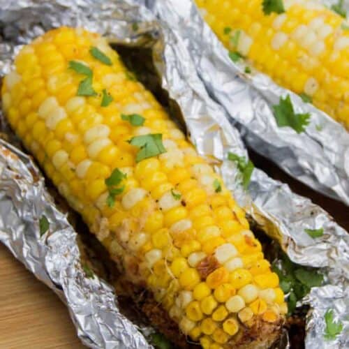 Grilled Parmesan Corn on the Cob