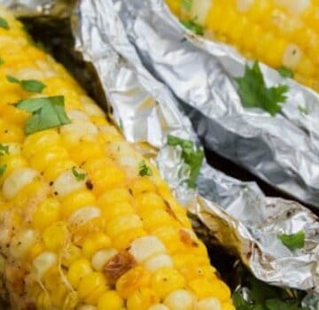 Grilled Parmesan Corn on the Cob